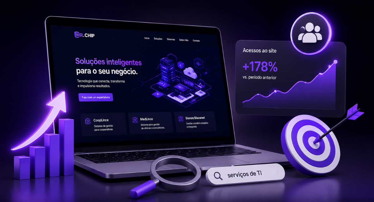 criação de sites 2 Como o novo site da MR. Chip ajudou a empresa a atrair mais acessos em busca de serviços em 2026