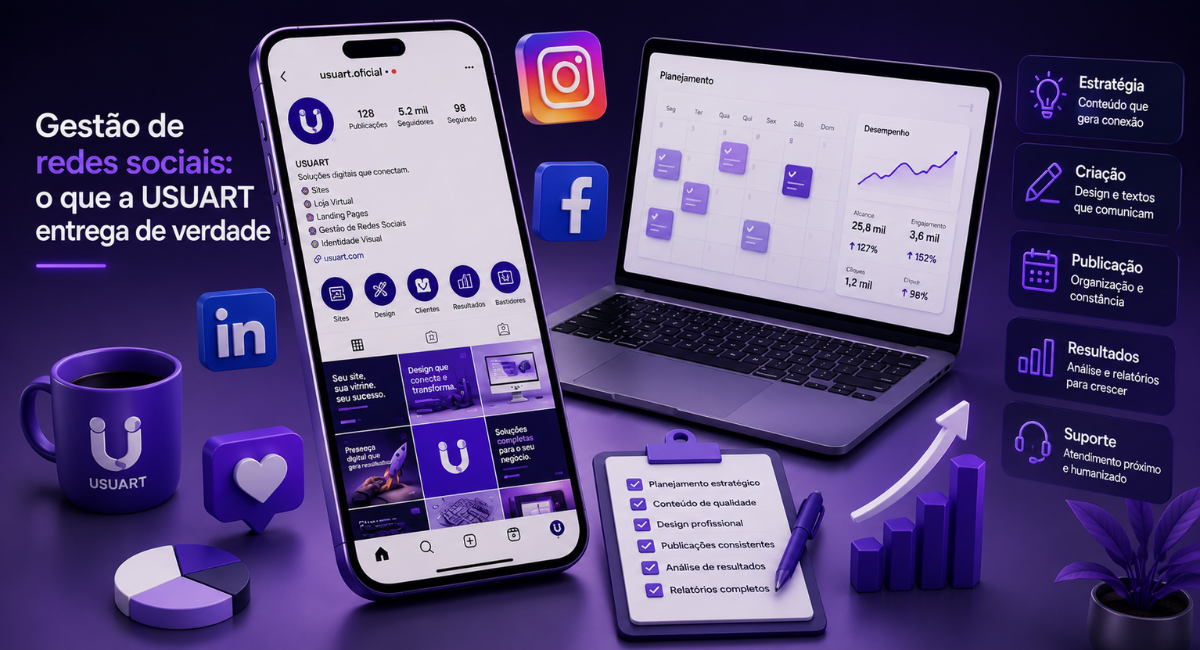 criação de sites 1 Gestão de redes sociais: o que a USUART entrega de verdade